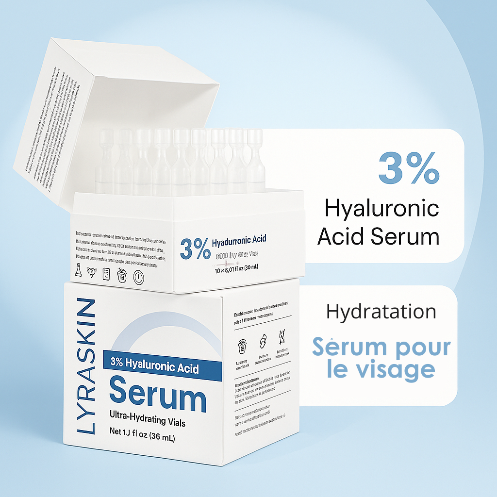 Sérum ultra hydratant à 3% d'acide hyaluronique